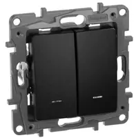  Переключатель 2кл с подсветкой АНТР ETIKA - 