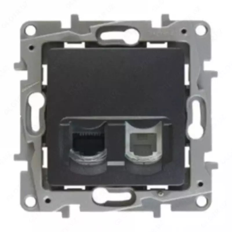 RJ11+RJ45 5e UTP rozetkasi ANTR ETIKA