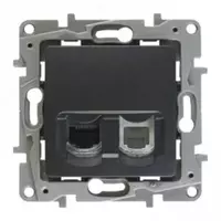 RJ11+RJ45 5e UTP rozetkasi ANTR ETIKA