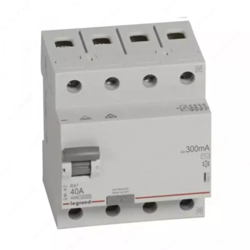 VDT kaliti (RCD) RX3-4P-400V-neytral ong-40A tipidagi AC-300mA-4modullar LG 402071