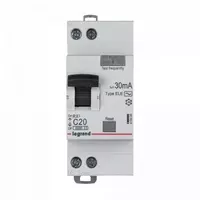 АВДТ RX³ - 6000 - тип характеристики C - 1П+Н - 230 В~ - 20 А - тип AC - 30 мА - 2 модуля (4705)