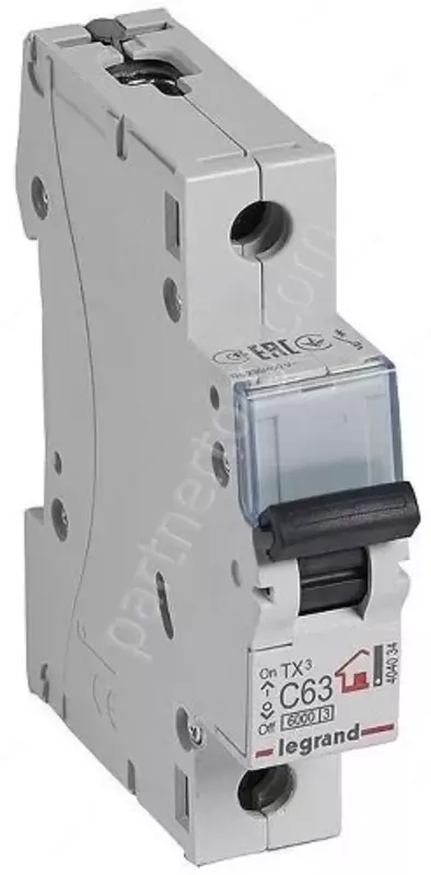  Автоматический выключатель TX³ 6000 - 6 кА - тип характеристики B - 1П - 230/400 В~ - 50 А - 1 модуль / TX3 MCB 6000 1P B50 - 