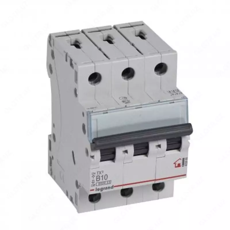 Ochirish toxtatuvchisi TX³ 6000 - 6 kA - xarakterli turdagi B - 3P - 400 V~ - 10 A - 3 modul