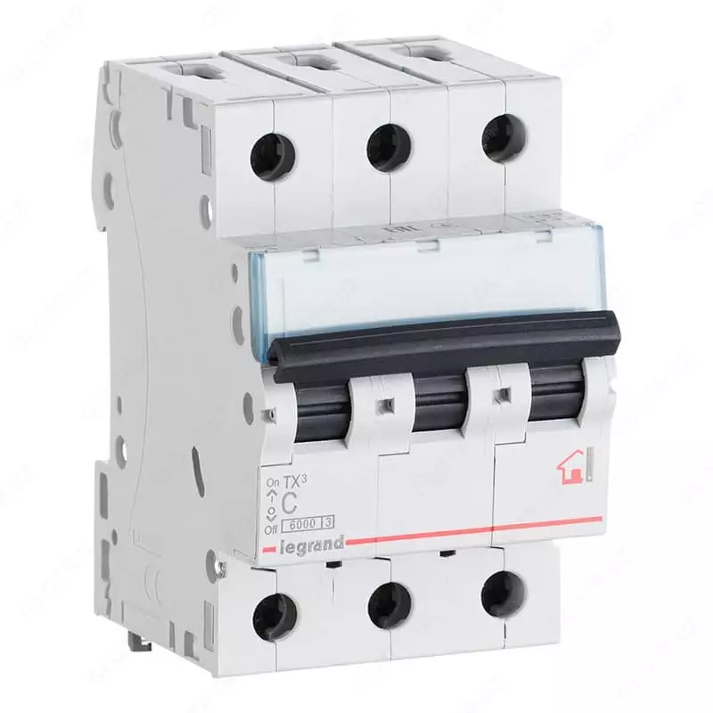 Ochirish toxtatuvchisi TX³ 6000 - 6 kA - xarakterli C tipi - 3P - 400 V~ - 50 A - 3 modul