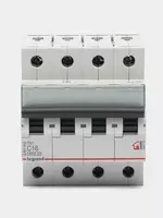 Автоматический выключатель TX³ 6000 - 6 кА - тип характеристики C - 4П - 400 В~ - 16 А - 4 модуля