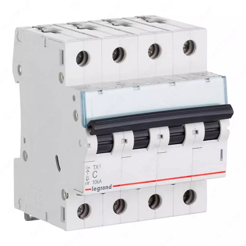 Ochirish toxtatuvchisi TX³ 6000 - 6 kA - xarakterli C tipi - 4P - 400 V~ - 50 A - 4 modul