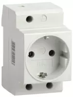 DIN 10 relsdagi tuproqli rozetka