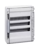 Распределительный щиток XL³ 125 - с прозрачной дверью - 4 ряда - 72 модуля - 750х450х128 мм