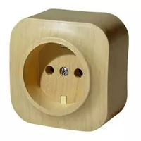 Розетка 2К без шт ДЕРВ