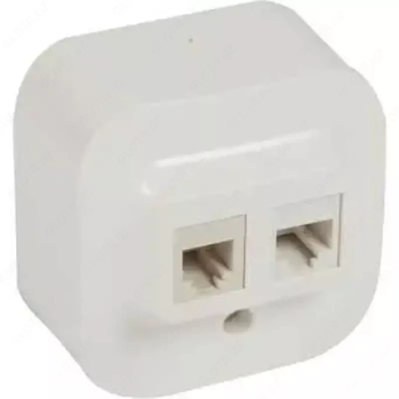 Розетка RJ11+RJ45 кат5UTP БЕЛ