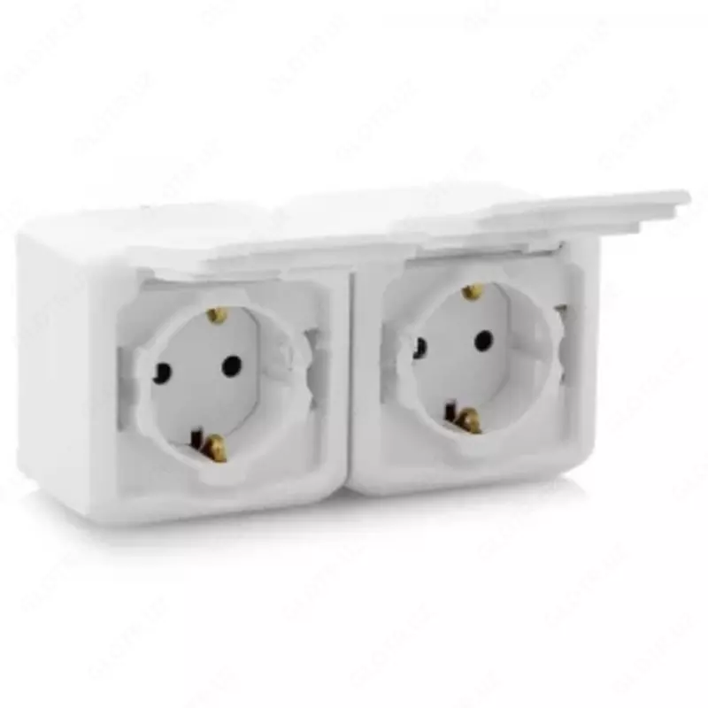 Soket 2X2К+З dona IP44 OQ