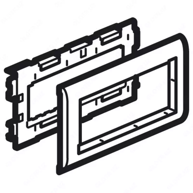  Суппорт Mosaic - 6 модулей - для кабель-каналов Metra 85х50  100х50 и 130х50 - 