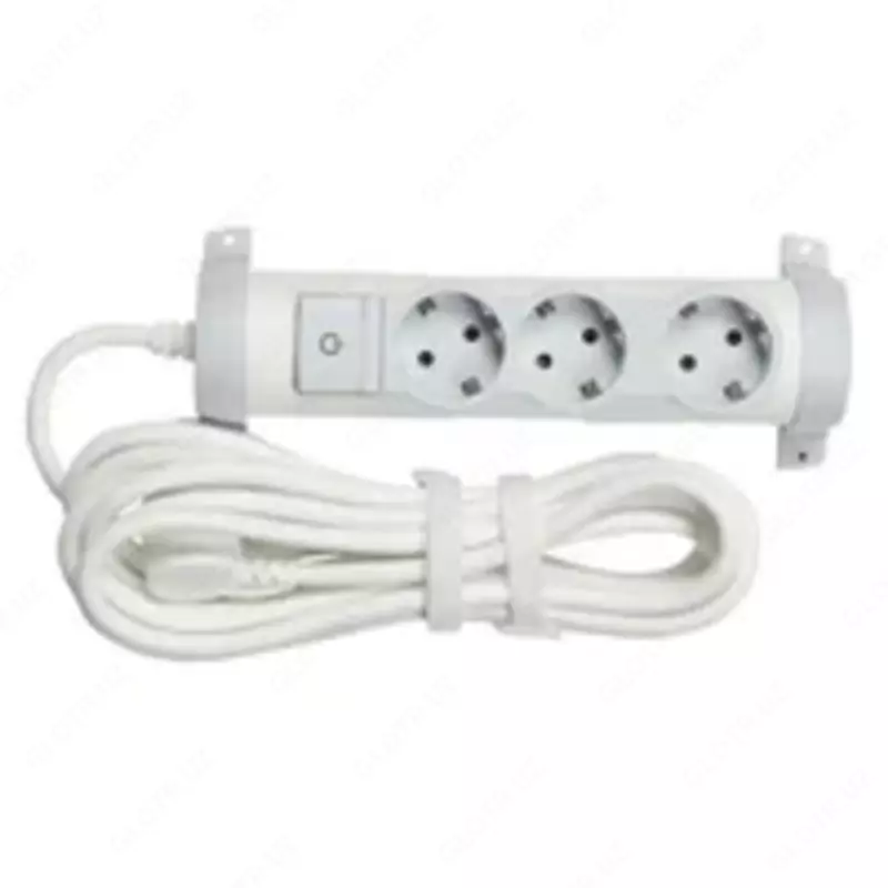 Kop rozetkali Comfort 3 x 2K+Z - 5 m uzunlikdagi kabel bilan