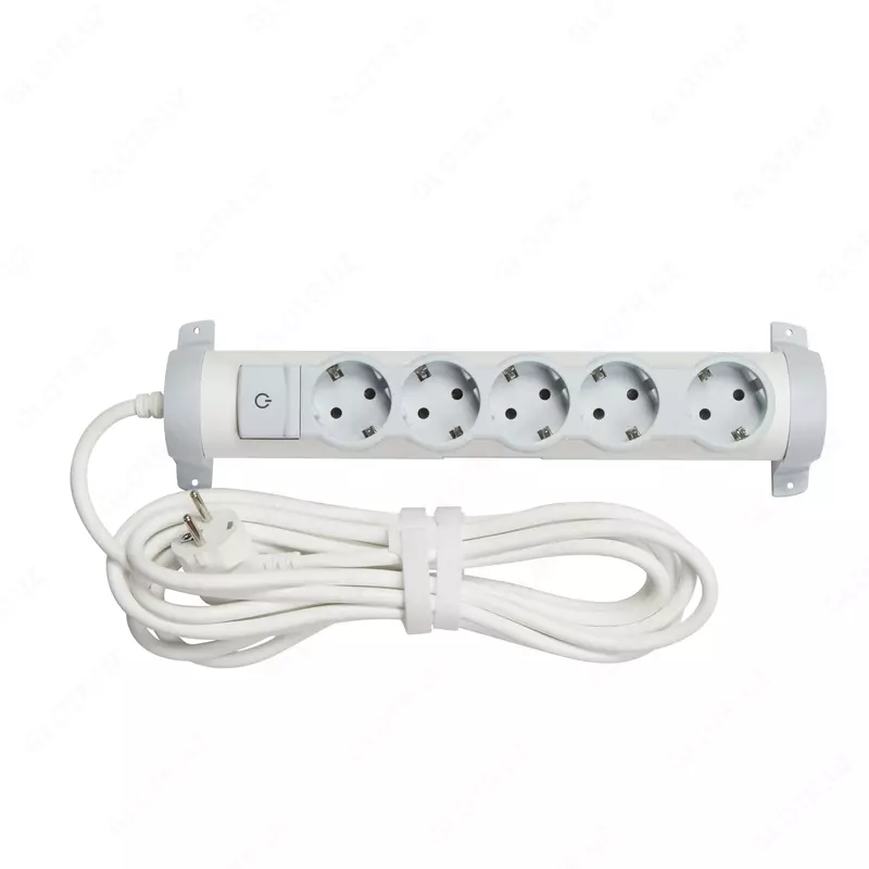 Kop rozetkali Comfort 5 x 2К+З - 5 m uzunlikdagi kabel bilan