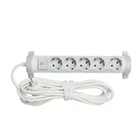  Kop rozetkali Comfort 5 x 2К+З - 5 m uzunlikdagi kabel bilan - 