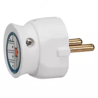 Plug 2K+3 - Elium seriyali - 16 A - ultra tekis - plastmassa - oq