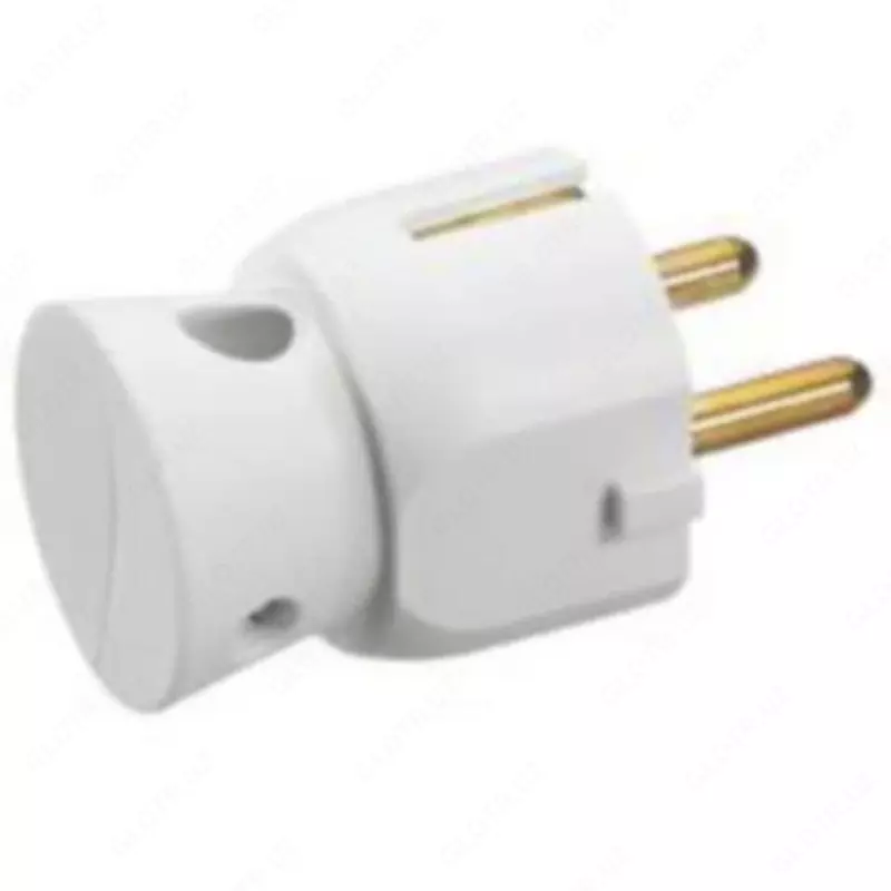 Вилка PLUG 2P+E SCH SIDE WHITE - 36 600 сум