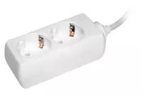 Удлинитель SOCKET 2P+E SCH STRAIGHT WHITE