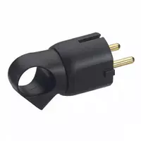 Вилка PLUG 2P+E SCH RING BLACK