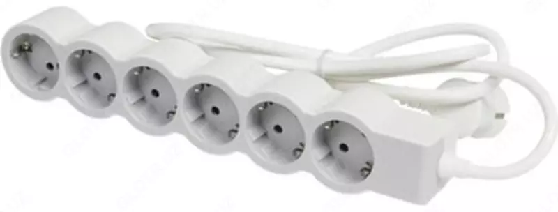  Удлинитель Legrand Стандарт 6х2К+3 розетки 16А с кабелем 5м белый - 
