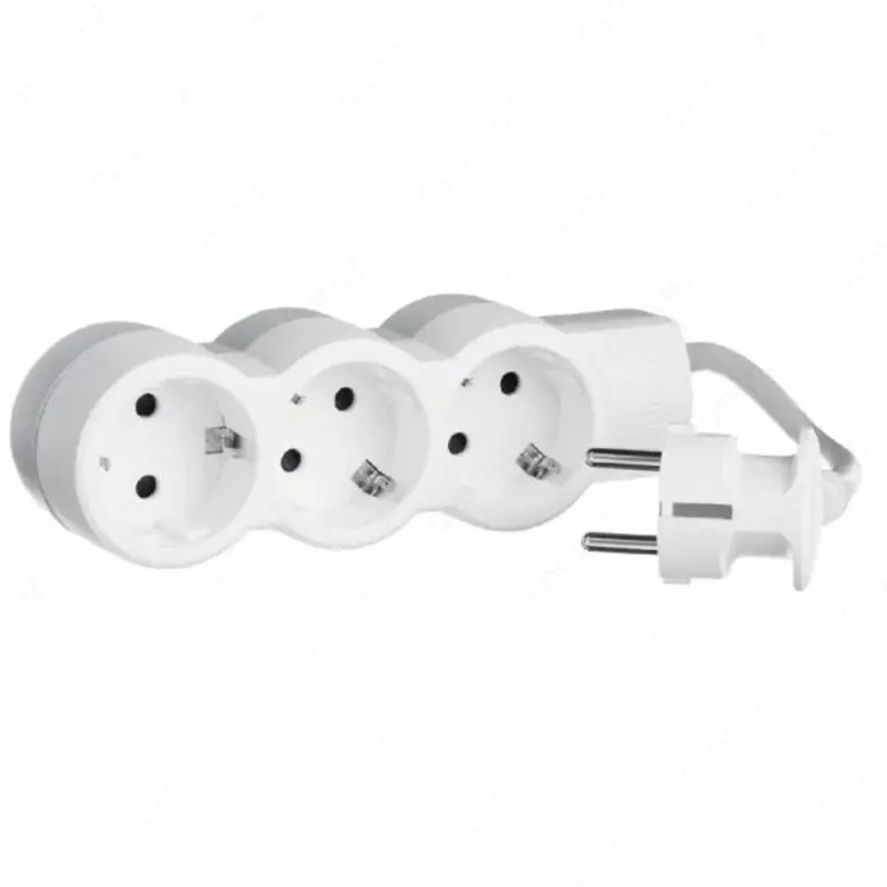 Qulaylik / xavfsizlik uchun kop rozetkali uzatma kabeli 6X2+TE MOE 3M