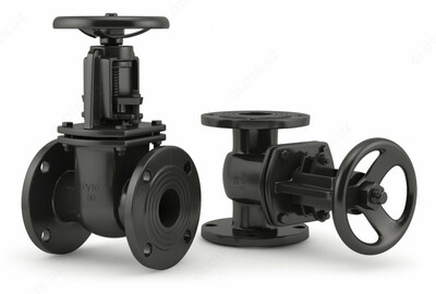 Quyma temir eshikli vana Flanesli DU-300 RU-10