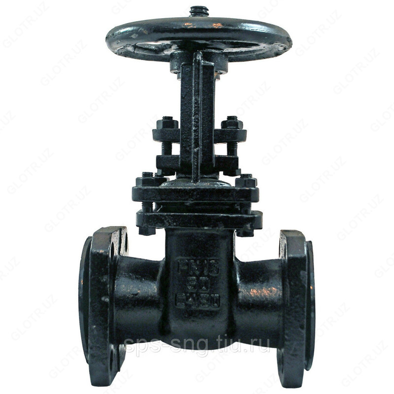 Фланцевая чугунная задвижка Ду-50 Ру-10 - {0} so'mdan