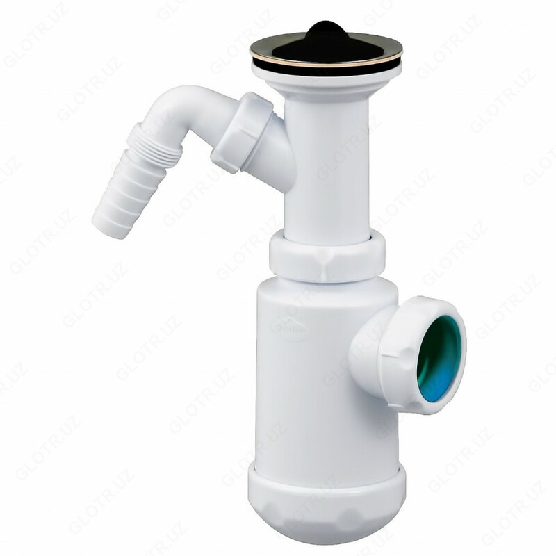 Metall bo'yinbog'li sifon va chuqur