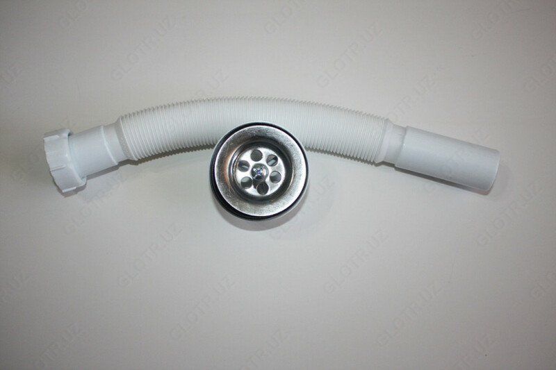  Сифон гофрированный для раковины 25Ф (Ташкент) - 