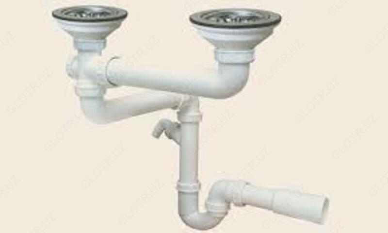 Сифон для мойки двойной (Китай)