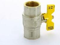  вентиль шаровой бабочка для Газа ДУ-15 Турция - 