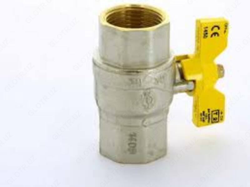  вентиль шаровой бабочка для Газа ДУ-15 Турция - 