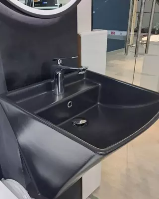 Подвесная раковина с зеркалом+смеситель Chakana savdo