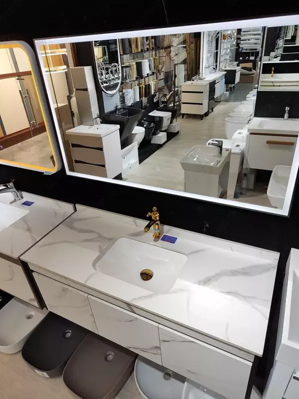  Умывальник с подвесной тумбой 120см - 