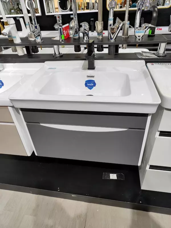 Умывальник с подвесной тумбой BESILE 70см