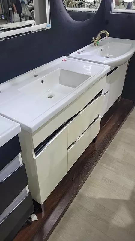 Тумба с раковиной ПВС Турция 100 см