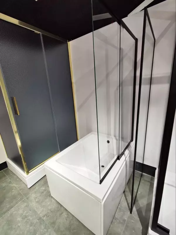  Стеклянное ограждение для ванны MYGUESS (BQ 1422) 100 Н140 - 