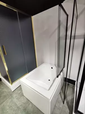   Стеклянное ограждение для ванны MYGUESS (BQ 1422) 100 Н140