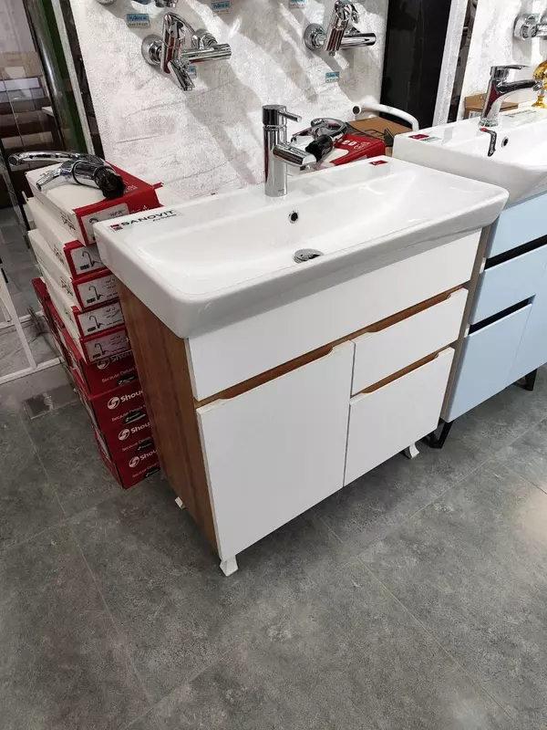 Раковина со шкафом ТУРЦИЯ 80см - 3 357 225.2 сум