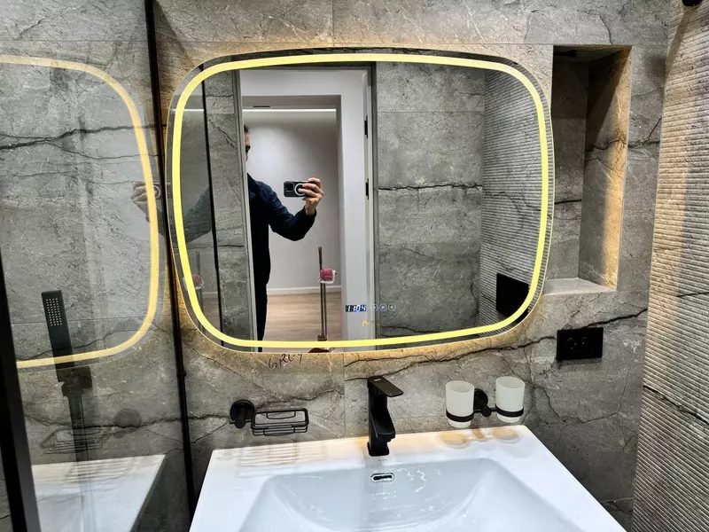 Зеркало с подсветкой ARGENT CRYSTAL 90/70