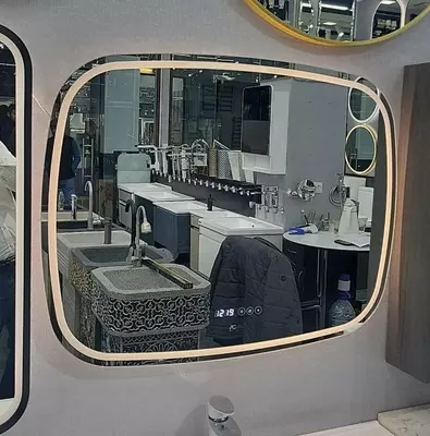  Зеркало с подсветкой ARGENT CRYSTAL 90/70 - 