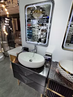  Умывальник мраморный GOLD BANYO 80см - 