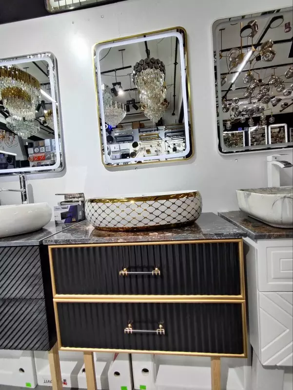  Умывальник мраморный GOLD BANYO 80см - 