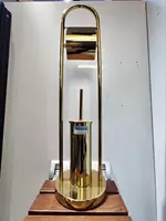 Ершик для унитаза с бумагодержателем. Золото. Латунный. Турция