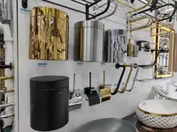 Настенное ведро для мусора. Никель. Турция. 5л - 100 сум