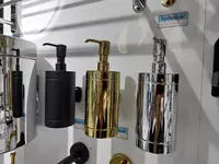 Настенный дозатор для жидкого мыла. Латунный. Турция