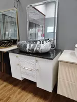  Подвесной умывальник с мрамором. Азербайджан. 80см - 