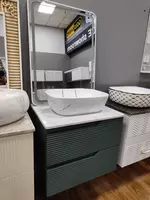 Подвесной умывальник с мрамором. Азербайджан. 80см