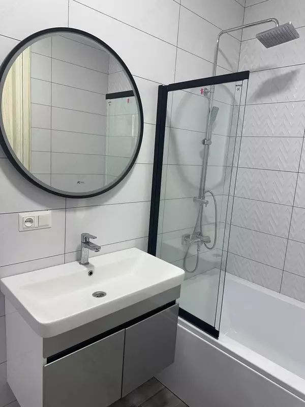 Стеклянное ограждение на ванну BQ1222 100см Н140