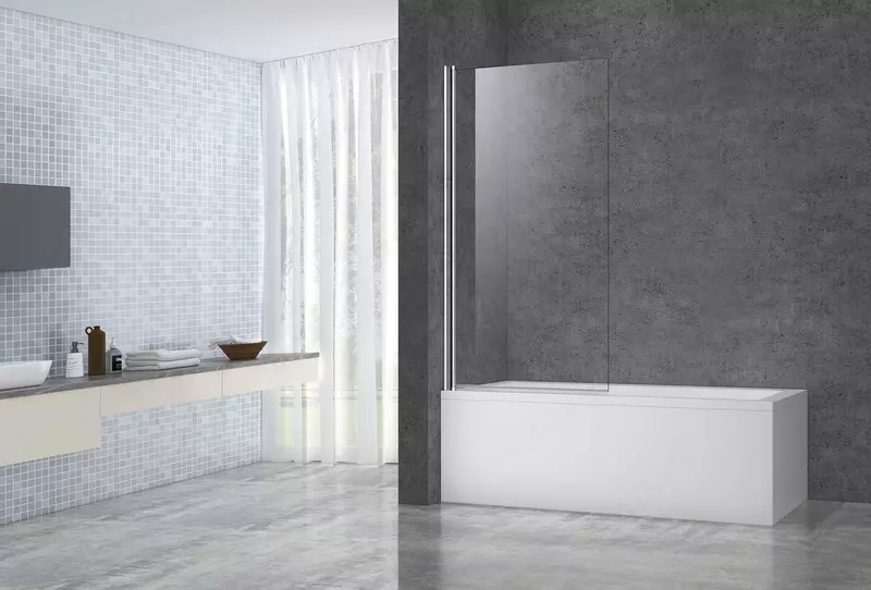 Ограждение на ванну ZQ1221B 80см Н140